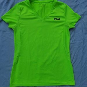 Neon green Fila athletic shirt